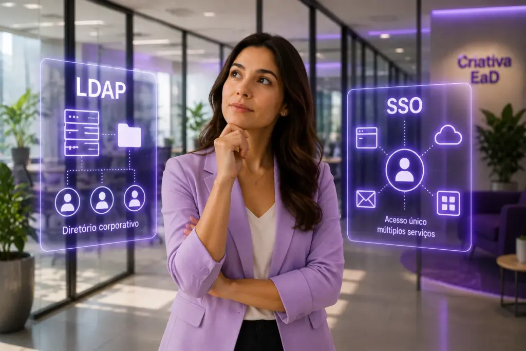 Qual a diferença entre LDAP e SSO no Moodle™