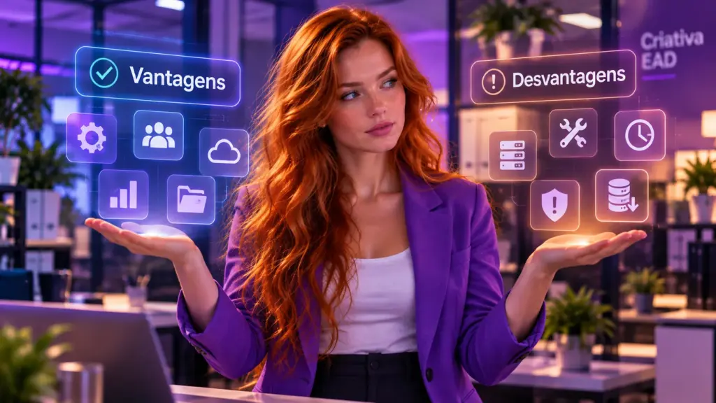 Quais são as vantagens e desvantagens das plataforma EaD open source